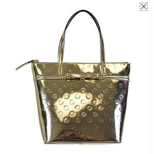 Kate Spade camelia street gold tote bag